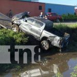 Foto: Vuelco de camioneta en Ciudad Belén, Managua / TN8