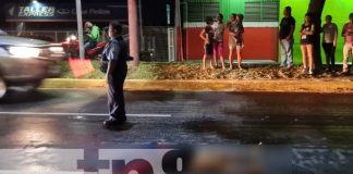 Mujer muere al ser embestida por una camioneta en Carretera Norte, Managua
