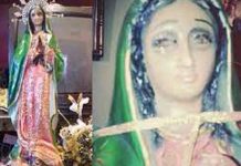 ¿Milagro del cielo? Captan llorando a virgen de Guadalupe en México