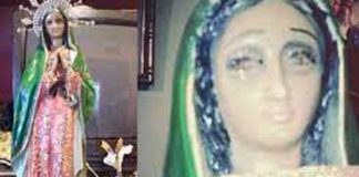 ¿Milagro del cielo? Captan llorando a virgen de Guadalupe en México
