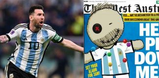 “Ayuda a ‘pinchar’ a Messi” El polémico título de un medio australiano