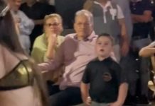 “Así nace un enamorado”: Niño queda boquiabierto al ver a bailar a una sexy mujer