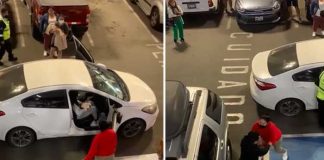 Mujer encuentra a su hombre con “las manos en la otra” (VIDEO)