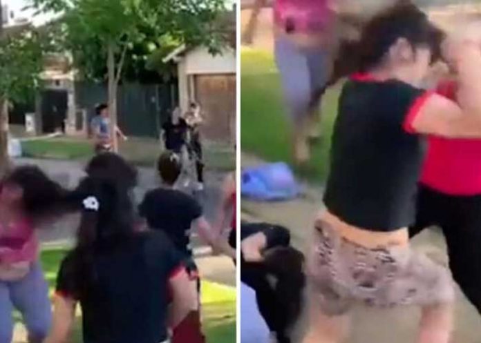 Video: Madre arma tremendo pleito por defender a su hijo del bullying