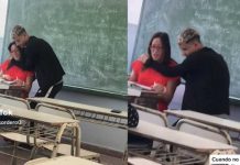 Alumno es viral por bailarle a su maestra para que no lo repruebe
