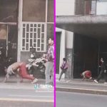 El “animal”, hombre es visto caminando en 4 patas