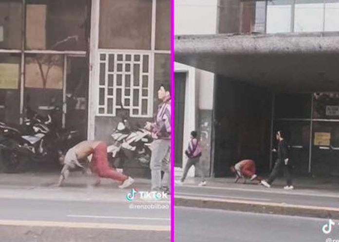 El “animal”, hombre es visto caminando en 4 patas