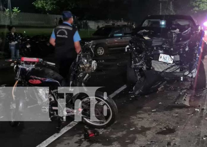 Foto: Fatal accidente cobra la vida de un motociclista en la carretera a Masaya / TN8