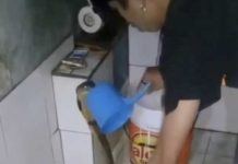 ¡Insólito! Joven baña a su serpiente como si fuera animal doméstico ¡Insólito! Joven baña a su serpiente como si fuera animal doméstico