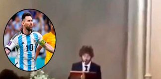 Durante una boda pide orar por Messi para que gane el Mundial