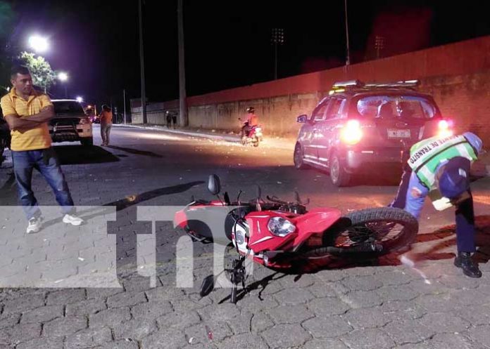 Motociclista se lleva el susto de su vida en accidente de tránsito en Somoto