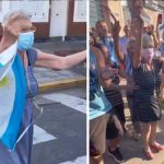 “La Abuela La La La La Lá”; conocé a esta popular señora fanática de Messi