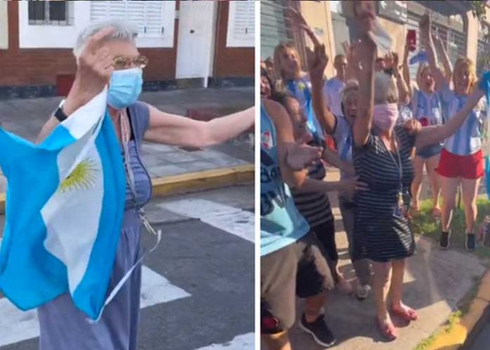 “La Abuela La La La La Lá”; conocé a esta popular señora fanática de Messi