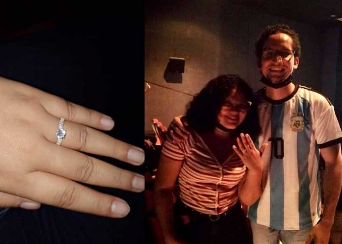 1 Joven chichigalpino celebra el triunfo de Argentina pidiendo matrimonio (Video)