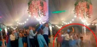 Bailaban durante su graduación cuando la tierra se los tragó (Video)