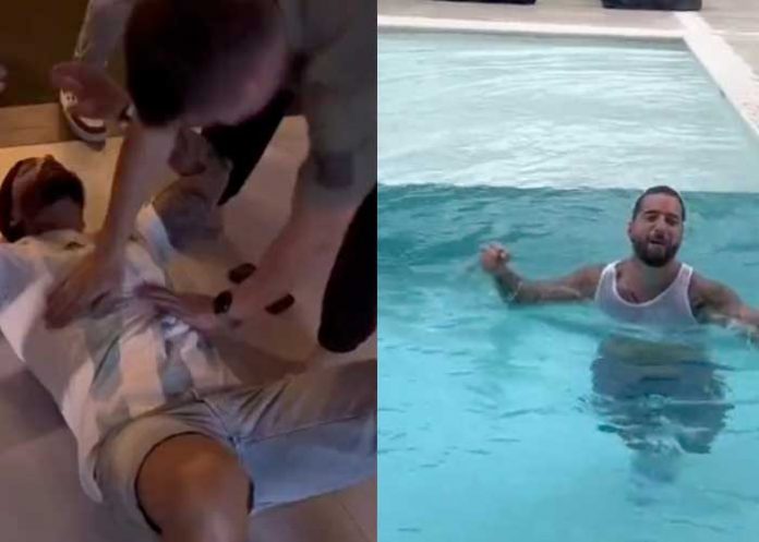 Acaban a Maluma por su manera de celebrar el triunfo de Argentina