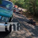 Aparatoso accidente de tránsito deja a ocupantes de motocicleta graves en Carazo Aparatoso accidente en la zona costera de Carazo