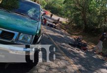 Aparatoso accidente en la zona costera de Carazo