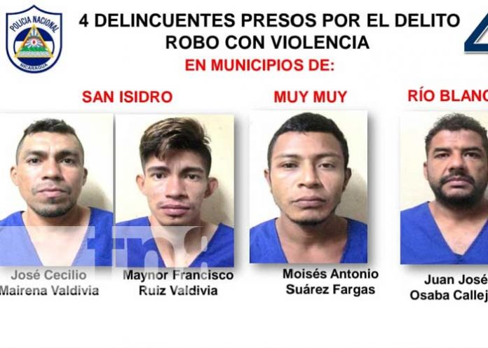 Foto: Policía de Matagalpa captura a 16 delincuentes entre ellos a dos homicidas / TN8