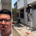 Tremendo albañil «casi se infarta» al percatarse que pintó la casa que no era Albañil mete las de andar y pintó la casa que no era