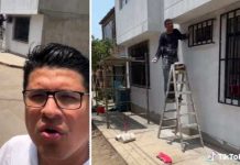 Albañil mete las de andar y pintó la casa que no era