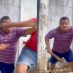 ¡Frito papá! Descubrió a su hija con novio y lo golpea con un bate (VIDEO)