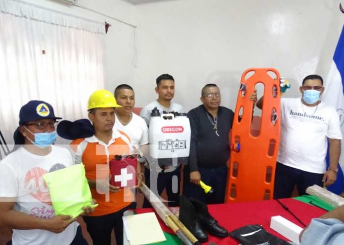 Foto: Brigadas comunitarias de Masaya equipadas para situaciones de riesgo / TN8