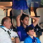 Escena viral: Hijo de Messi se queda dormido durante partido del Mundial