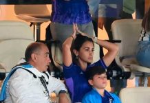Escena viral: Hijo de Messi se queda dormido durante partido del Mundial Escena viral: Hijo de Messi se queda dormido durante partido del Mundial