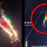 ¡Vaya susto! Un Santa Claus por poco cae al vacío en show de navidad ¡Vaya susto! Un Santa Claus por poco cae al vacío en show de navidad