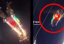 ¡Vaya susto! Un Santa Claus por poco cae al vacío en show de navidad ¡Vaya susto! Un Santa Claus por poco cae al vacío en show de navidad