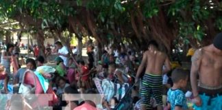 Familias de todo el país visitan el Lago Cocibolca en Granada