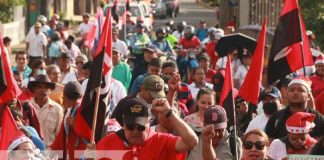 Foto: Realizan caminatas por las victorias y la paz en el Triángulo Minero, Siuna / TN8