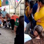 En plena «pachanga de niños» mujer recibe tremendo golpe con un palo Recibe tremendo golpe con un palo en fiesta infantil