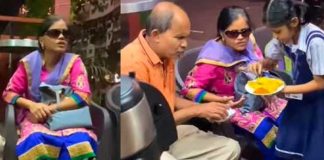 Niña de la India conmueve con su gran amor