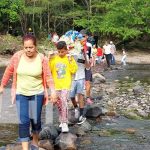 Fieles católicos participan en la purísima acuática en el Cañón de Somoto Fieles católicos participan en la purísima acuática en el Cañón de Somoto