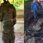 ¡Asombro en México! Encuentran escultura de guerrero decapitado Hallan escultura de un guerrero decapitado en México