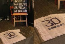 «Límpiate los pies» Bar de Francia usa la camiseta de Messi como alfombra "Límpiate los pies" Bar de Francia usa la camiseta de Messi como alfombra