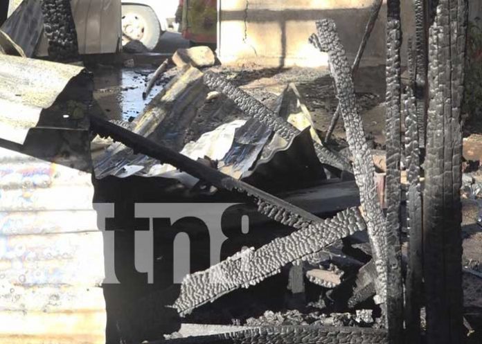 Familia en Estelí perdió todo en un incendio que se registró en una habitación