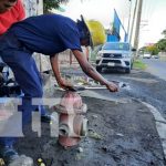 Bomberos de Nicaragua realizan inspección de hidrantes en mercado Oriental