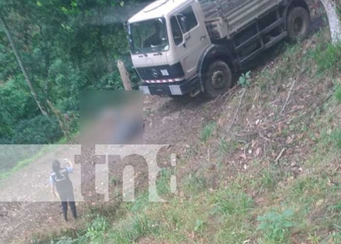 Foto: Una persona muerta es el resultado de varios disparos a un camión en Pancasan, Matiguás / TN8