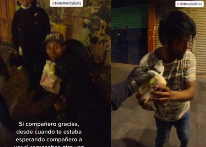 Hombre se hace viral por regalar comida y juguetes