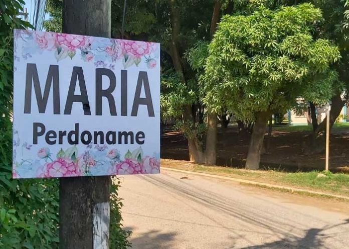 ALI1 Arrepentido llena las calles con rótulos