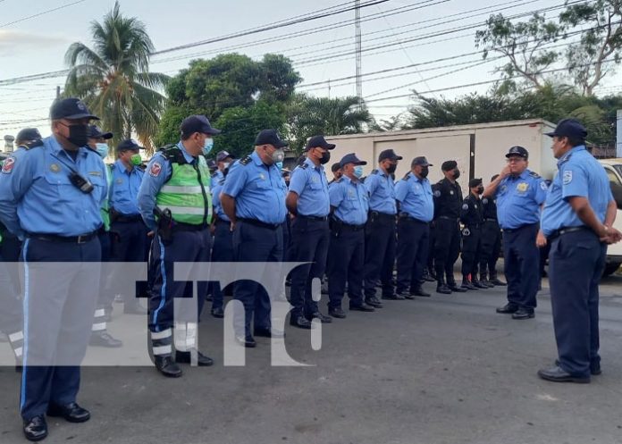 Policía Nacional de Chontales y Masaya activos en plan de seguridad de año nuevo