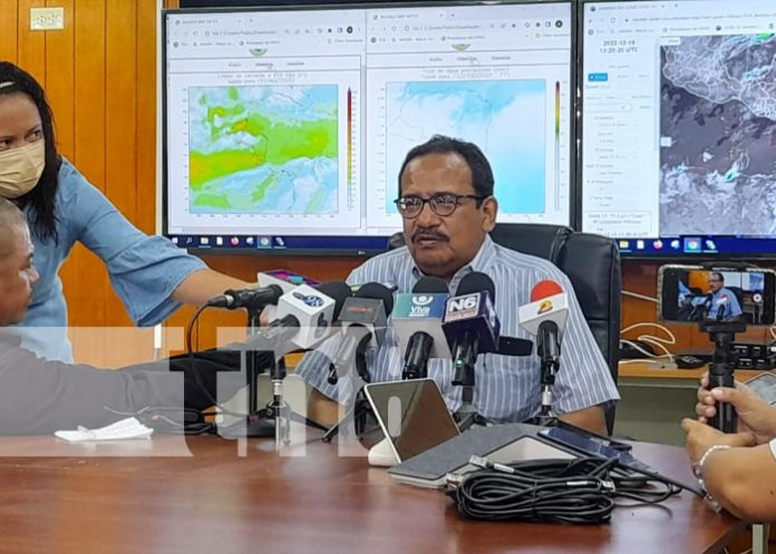 Foto: Conferencia de prensa del INETER en Nicaragua / TN8