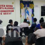 Foto: Trabajadores del INSS en Bilwi le rezan a la Virgen María / TN8