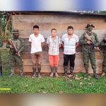Nicaragua: Batallón Ecológico Bosawás retiene a tres personas por robo Foto: Captura de sujetos por robos, gracias al trabajo del Batalló Ecológico de Bosawás en Nicaragua / Cortesía