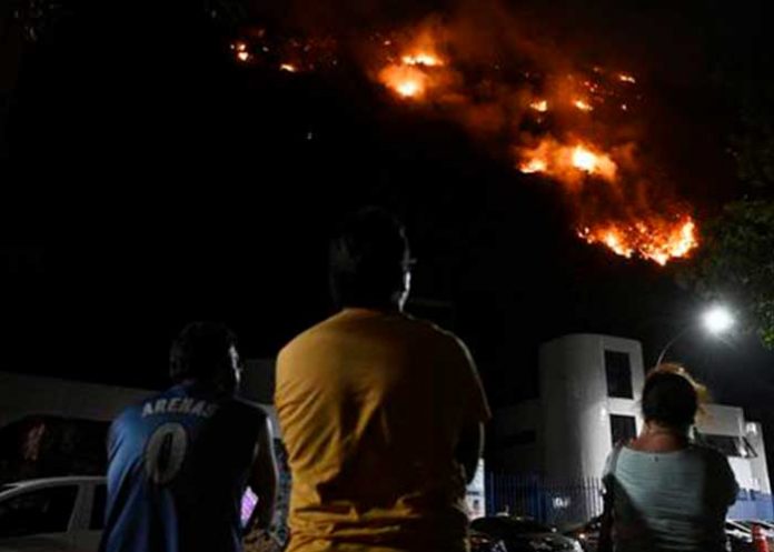 Bomberos de Brasil controlan incendio forestal en Río de Janeiro