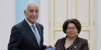 Embajadora de Nicaragua presentó Cartas Credenciales ante el Presidente de Armenia
