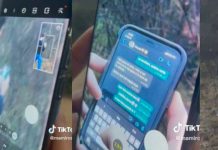 Mujer espía a su esposo con la cámara de su celular